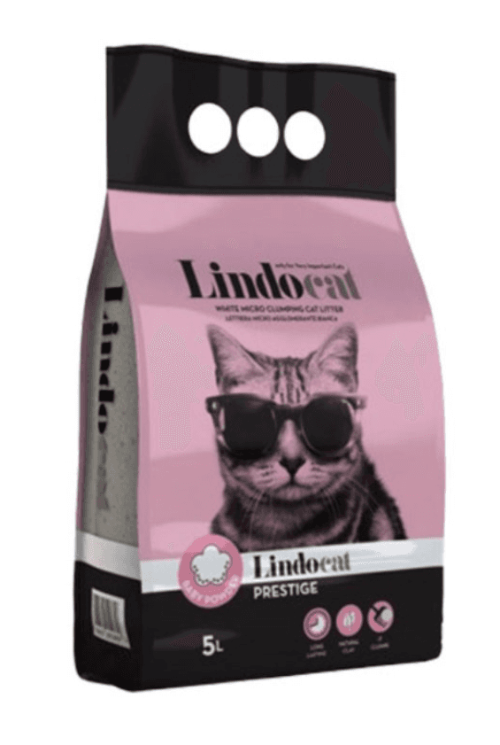 LINDOCAT Posip od belog bentonita sa roze granulama Prestige Baby Powder, 5L