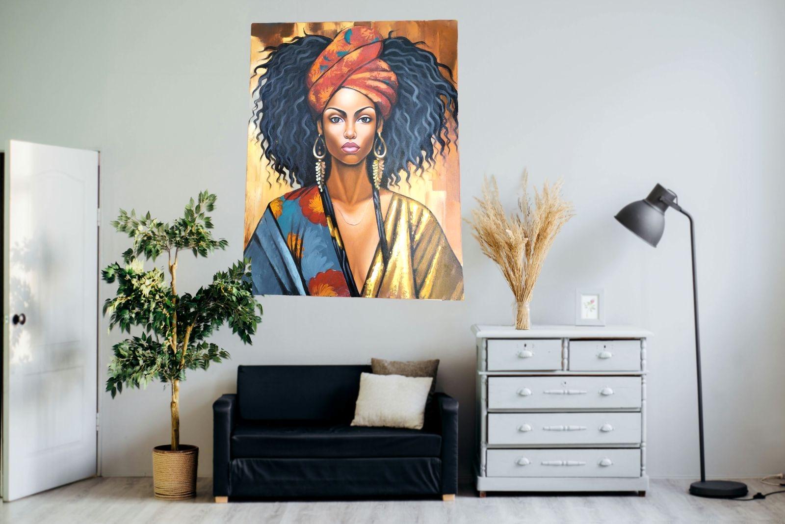 Bali - Ručni rad Dekorativna slika, 70 × 90 cm, Šarena