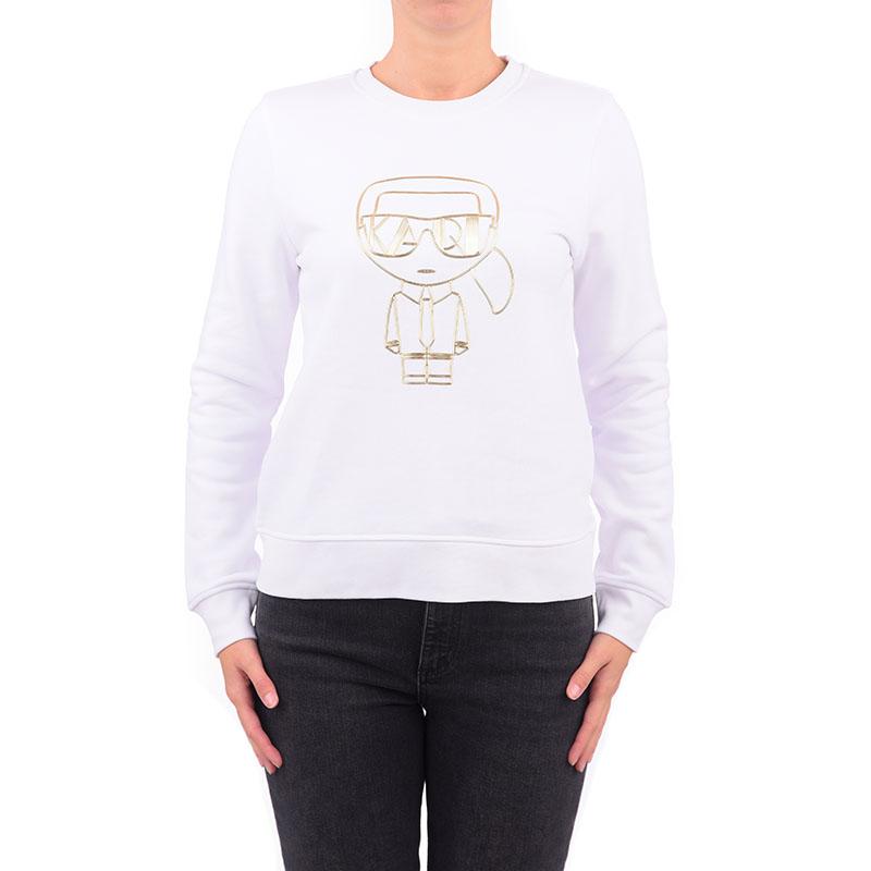 KARL LAGERFELD Ženski duks 216W1804-100, Beli