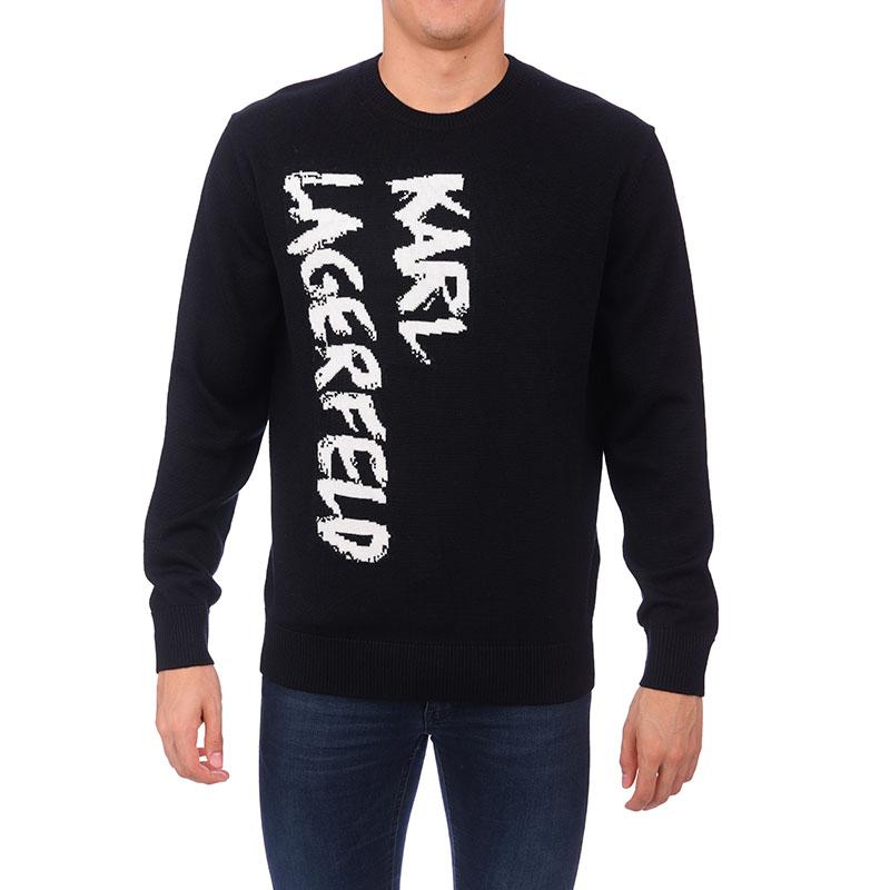 KARL LAGERFELD Muški džemper 655025-512399-9, Crni