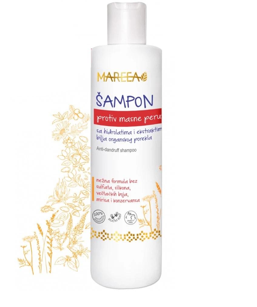 Mareea Šampon za kosu protiv masne peruti, 270 ml