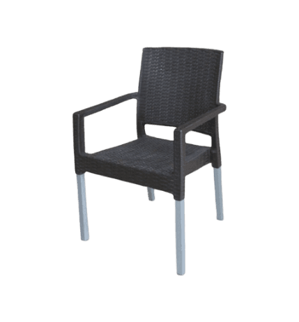 MEGAPLAST Baštenskia stolica Mega Ratan Lux, Braon