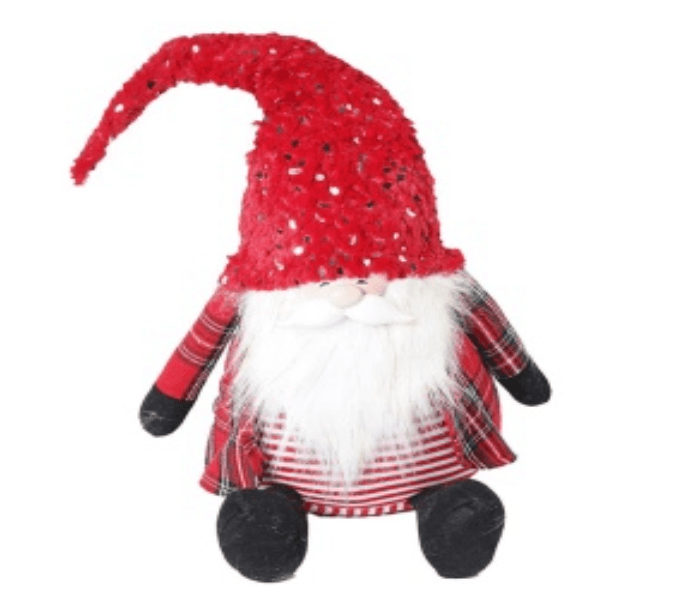 Novogodišnji ukras Deda Mraz, 37 cm, Crveni