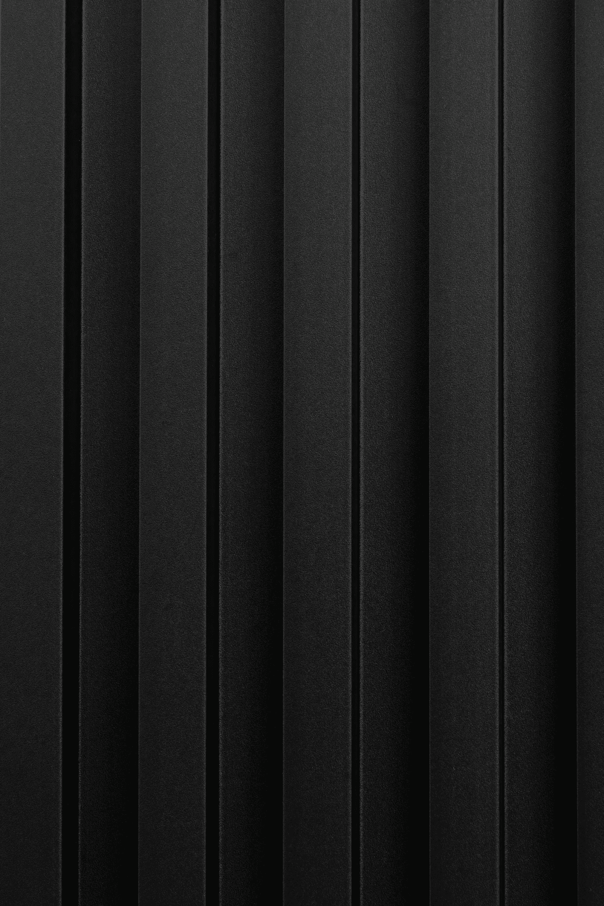 Polydecor 3D WPC dekorativni zidni panel Black matte, paket od 2 panela, Crni