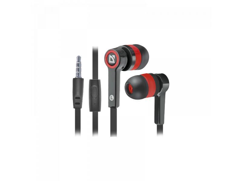 DEFENDER Slušalice bubice sa mikrofonom Pulse 420 crno-crvene