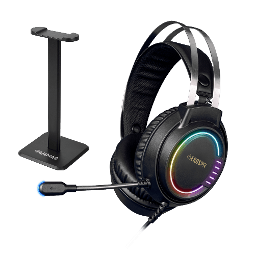 Selected image for GAMIDAS Slušalice sa mikrofonom + postolje Eros M3 Elite RGB/USB