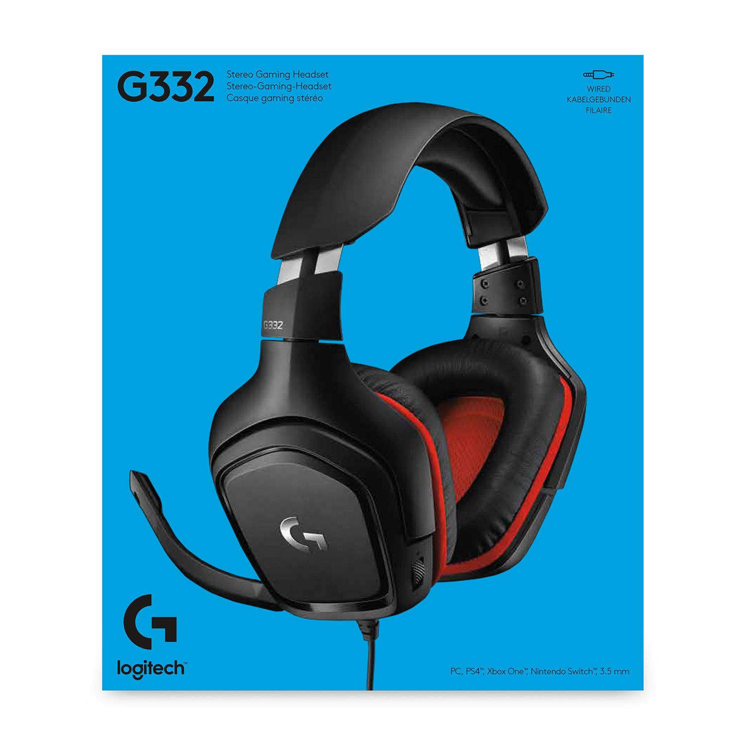 Selected image for Logitech G G332 Slušalice sa mikrofonom Trake preko glave 3,5 mm konektor Crno, Crveno