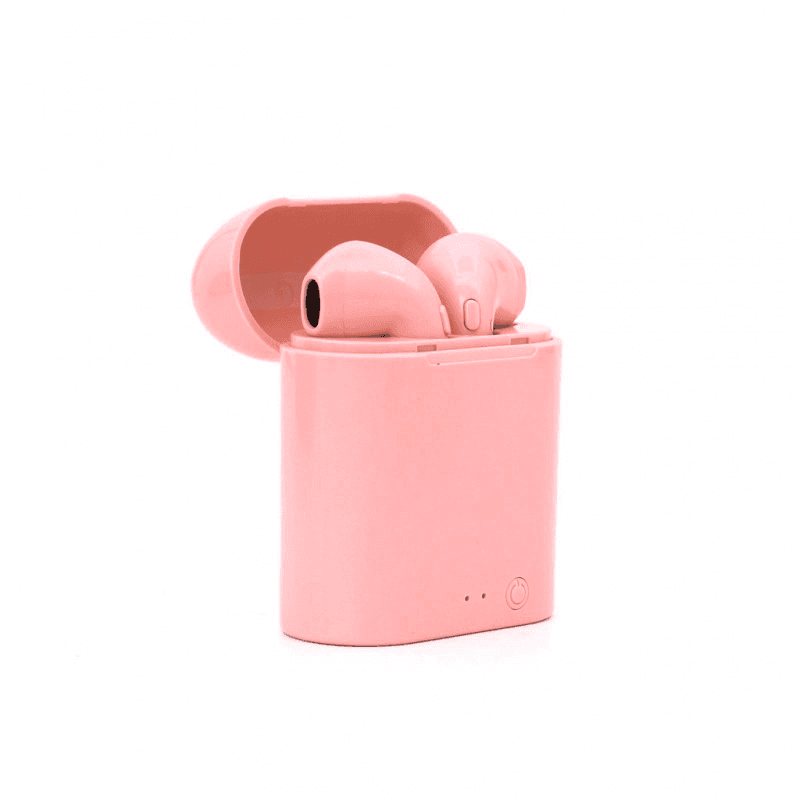 Mini bluetooth slušalice Airpods i7 HQ roze