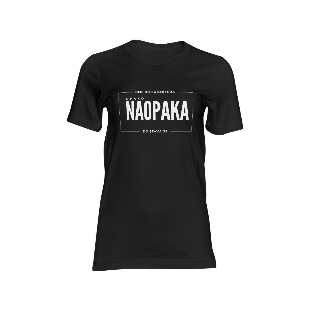 Majica Opako Naopaka, Crna