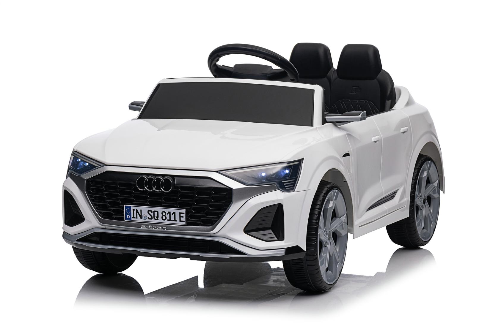 Premium Stil Automobil na akmulator za decu Audi SQ8, 12V, Beli