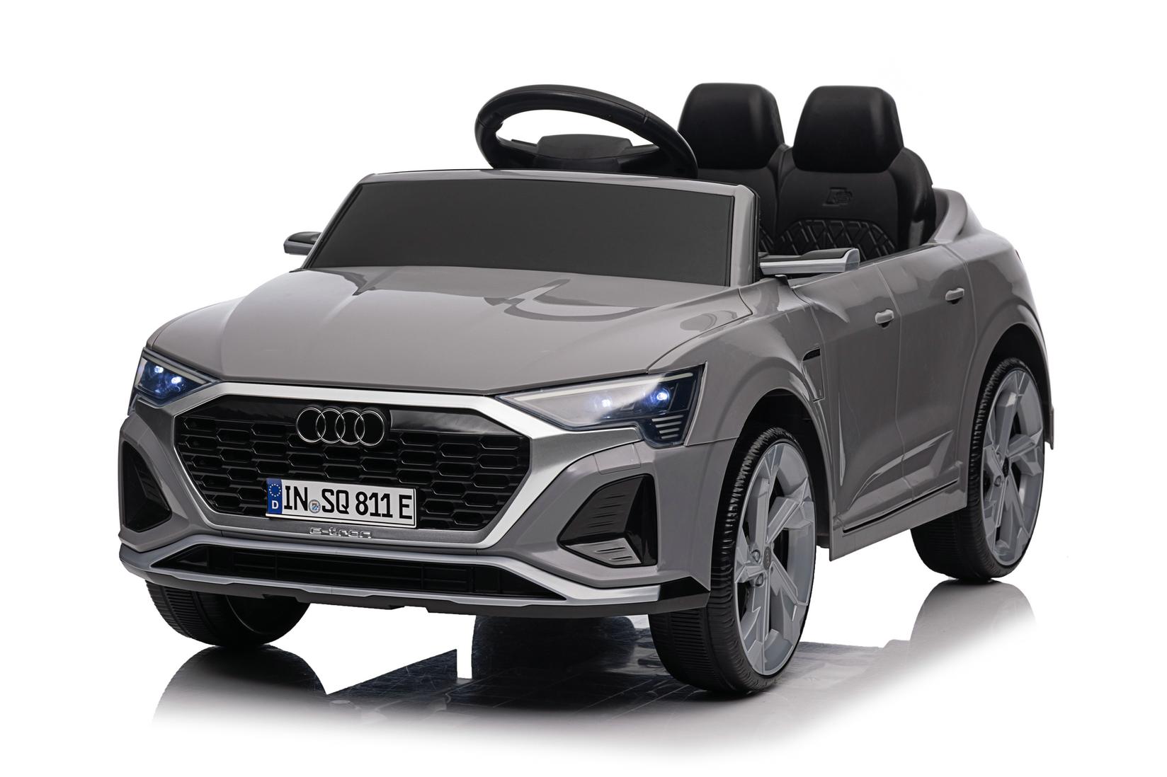 Premium Stil Automobil na akmulator za decu Audi SQ8, 12V, Sivi