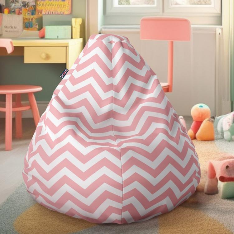 ENTERA Lazy Bag 035, Veliki, Belo-roze