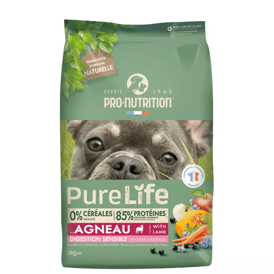 PRO-NUTRITION Suva hrana za pse Pure Life Adult Sensitive, Jagnjetina, 2kg