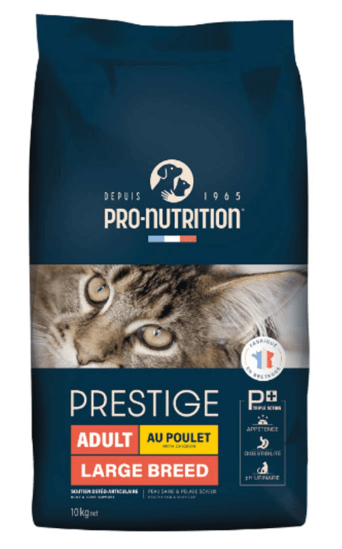 PRO-NUTRITION Suva hrana za mačke Prestige Adult Large Breed, Piletina, 10kg