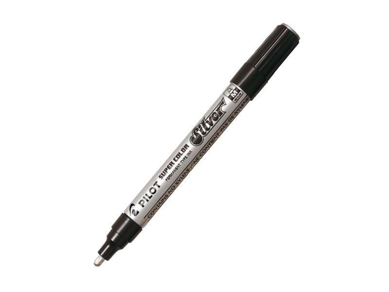 PILOT Marker Super color M, Srebrne boje