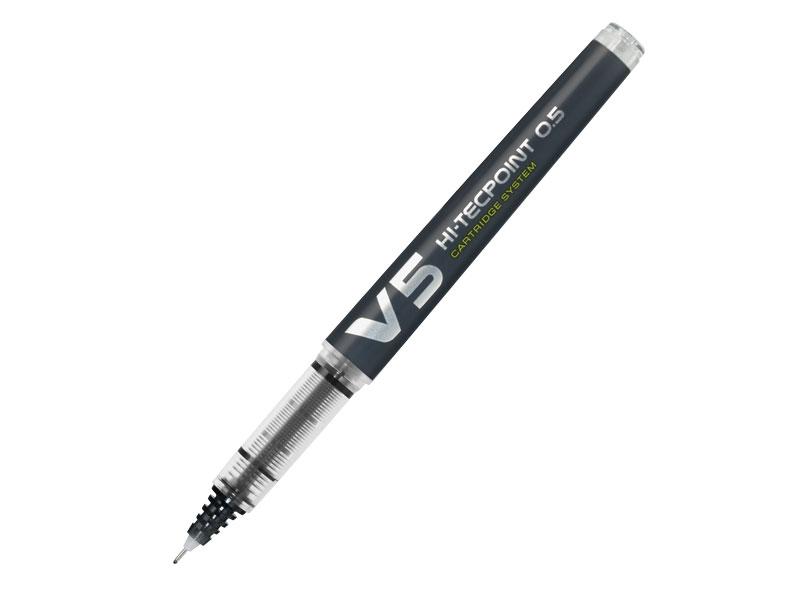 PILOT Roler olovka V5 HI-TECPOINT Refillable 0.5, Crna