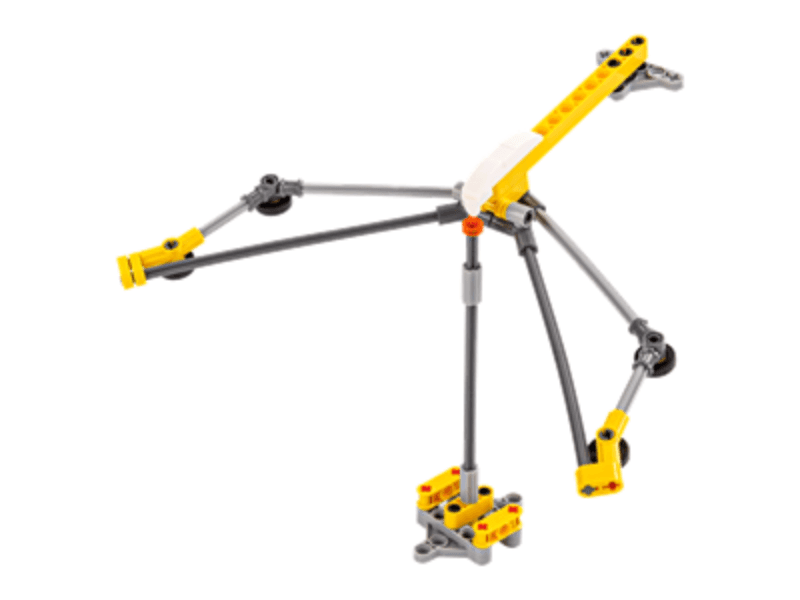DELI Kreativni blokovi za slaganje Kran klackalica 74380, 77 delova