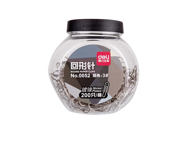 Deli Spajalice za papir E0052, Niklovane, 29mm, 200 komada