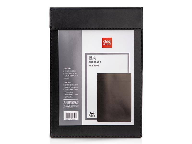 Deli Ataše mapa sa magnetnom klipsom 64506, A4, 315x225x15mm, Crna