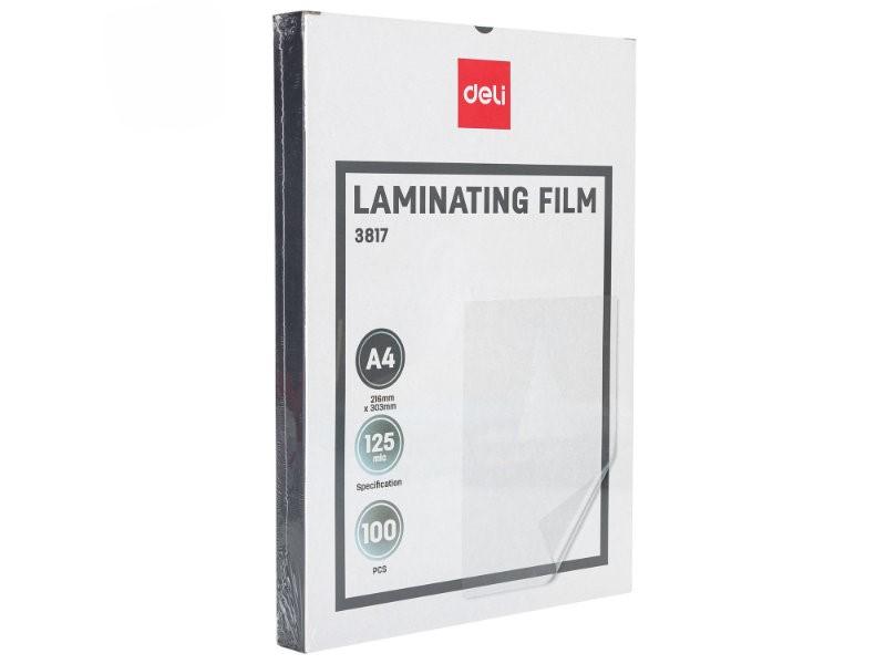 DELI Folija za laminaciju E3817, A4 125mic 1/100