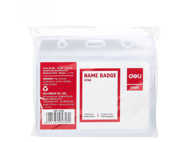 Deli Uložak za ID karticu E5758, Horizontalni, 56x91mm, 10 komada