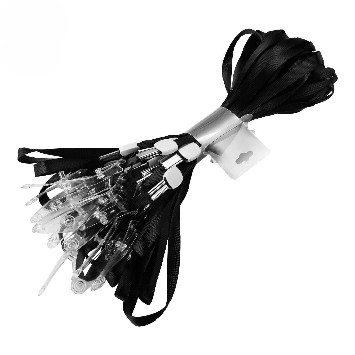 Deli Trakice za uložak za ID kartice E5764, 48cm, 20 komada, Crne