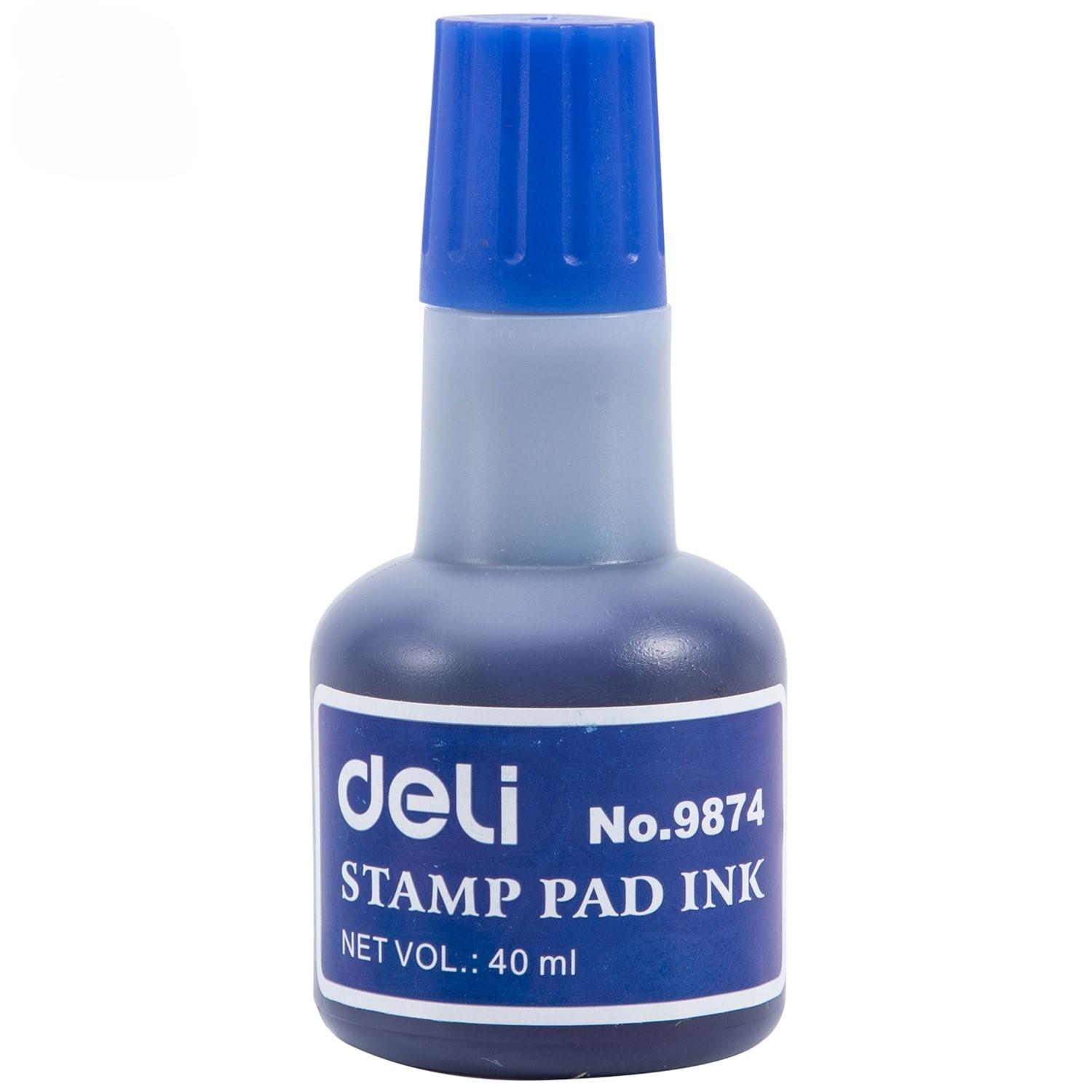 Deli Boja za pečat E9874, 40ml, Plava