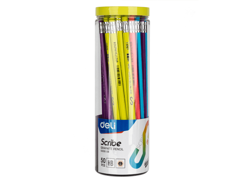 DELI Heksagonalne grafitne olovke EU50806, HB, 50 komada