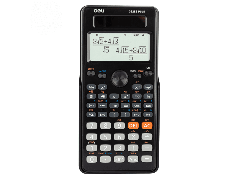 DELI Kalkulator ED82ES, Crni