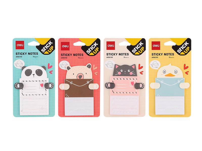 Deli Blok stikeri Pismo EA55202, 76x101mm, 15 listova, 4 komada