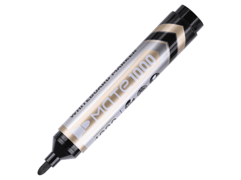 Deli Marker za belu tablu EU008, Okrugli vrh, Crni