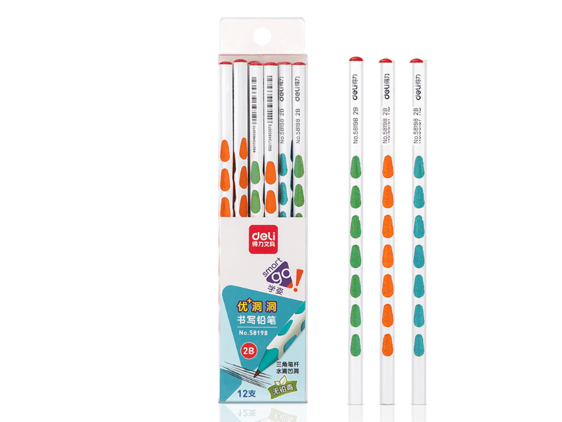 DELI Grafitne olovke u boji Smart go 58198, 2B,12 komada