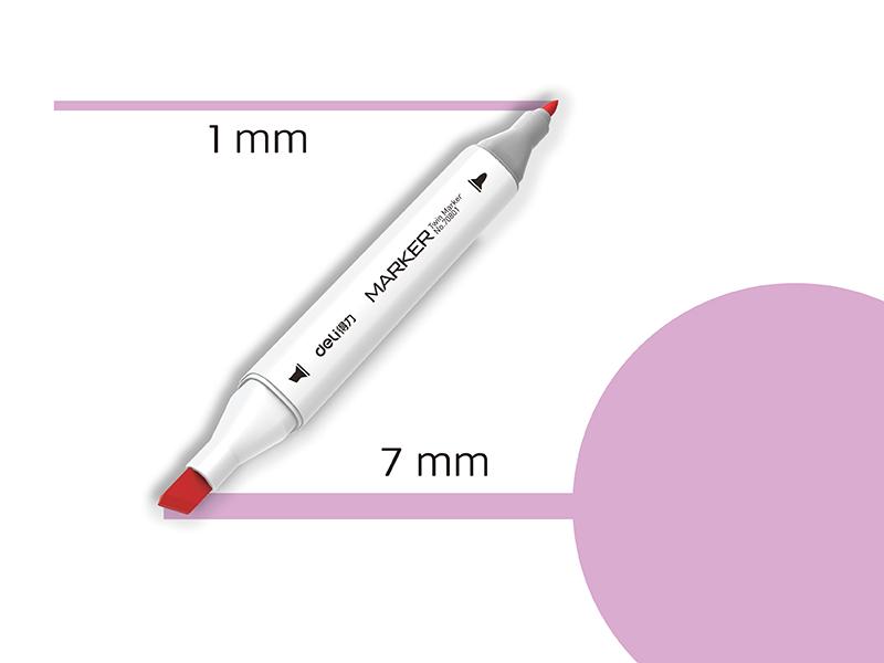 Deli Marker sa dva vrha Sketch 147 70801A-147, Svetloljubičasti