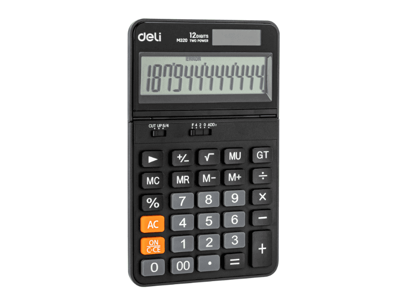 Deli Kalkulator EM320, Crni