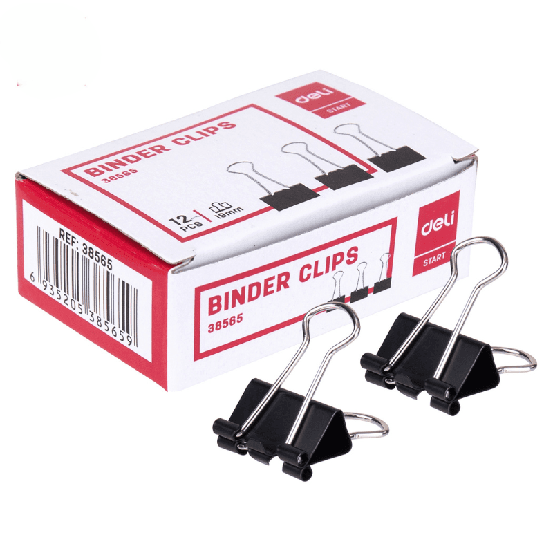 Deli Štipaljke za papir E9545A, 19x0.4mm, 12 komada