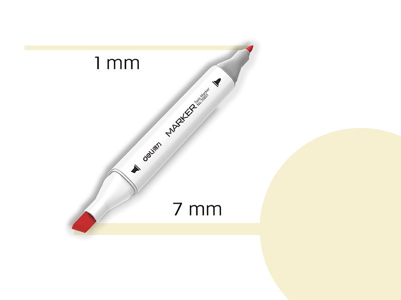 Deli Marker sa dva vrha Sketch 172 70801A-172, Svetlobež