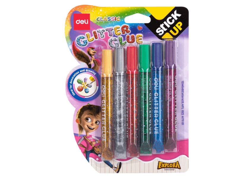 DELI Lepak glitter Classic EA71101, 6x12 ml