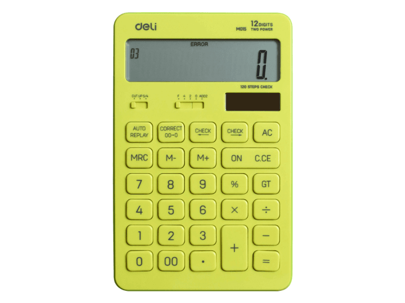 DELI Kalkulator EM01551 Macaron, Zeleni