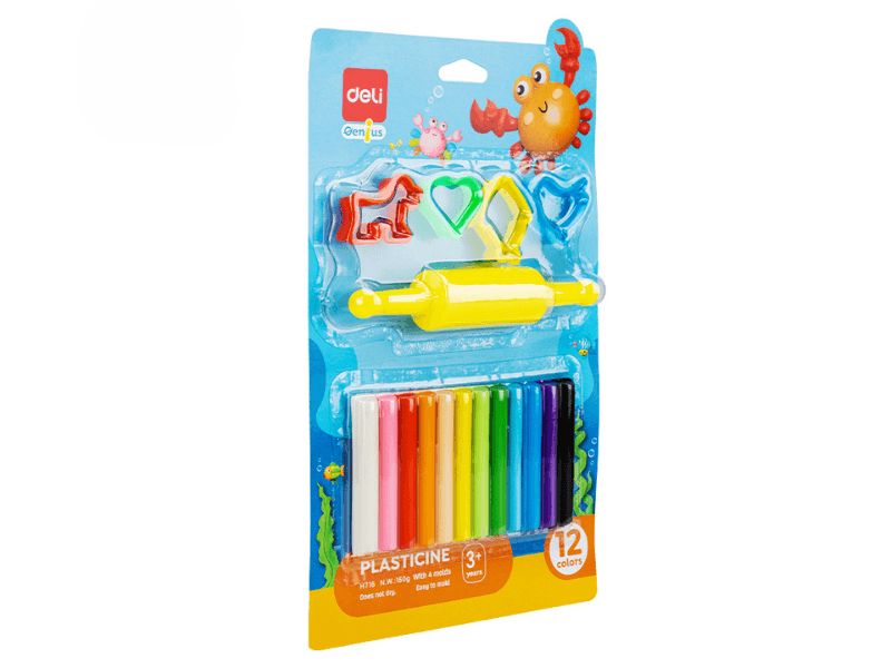Deli Set plastelina za decu EH716, 165g, 17 komada