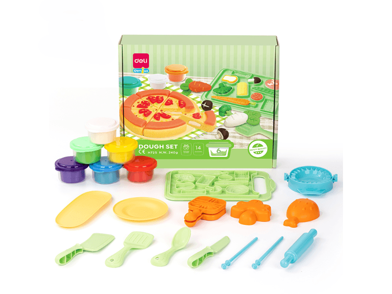 Deli Set mase za moDeliranje Pizaa EH725, 14 komada