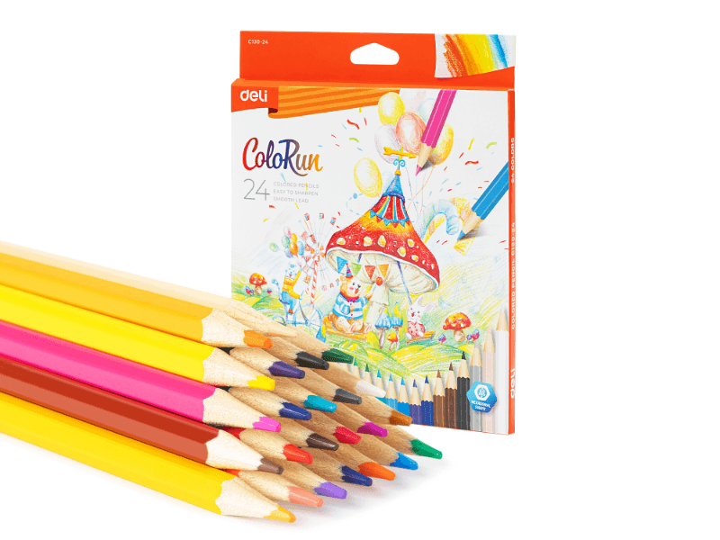DELI Drvene bojice Colorun EC130-24, 24 komada