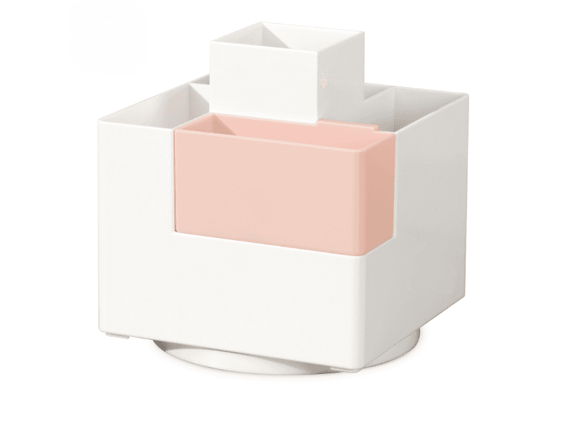 Deli Stoni organizator pribora PK200, Rotacioni, Belo - roze