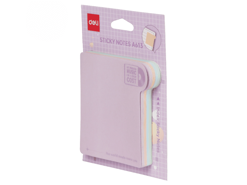 Deli Blok stikeri u bojama EA613, 80 lista, 4 komada