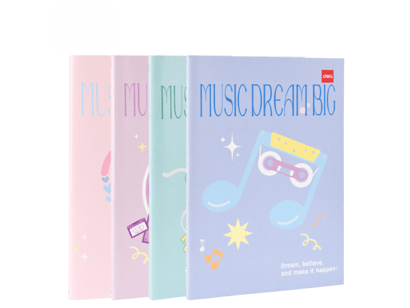 Deli Blok stikeri u bojama EA612, 40 lista, 4 komada