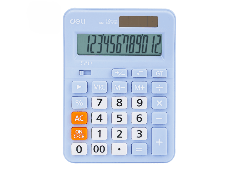 DELI Kalkulator EM210, Svetloplavi