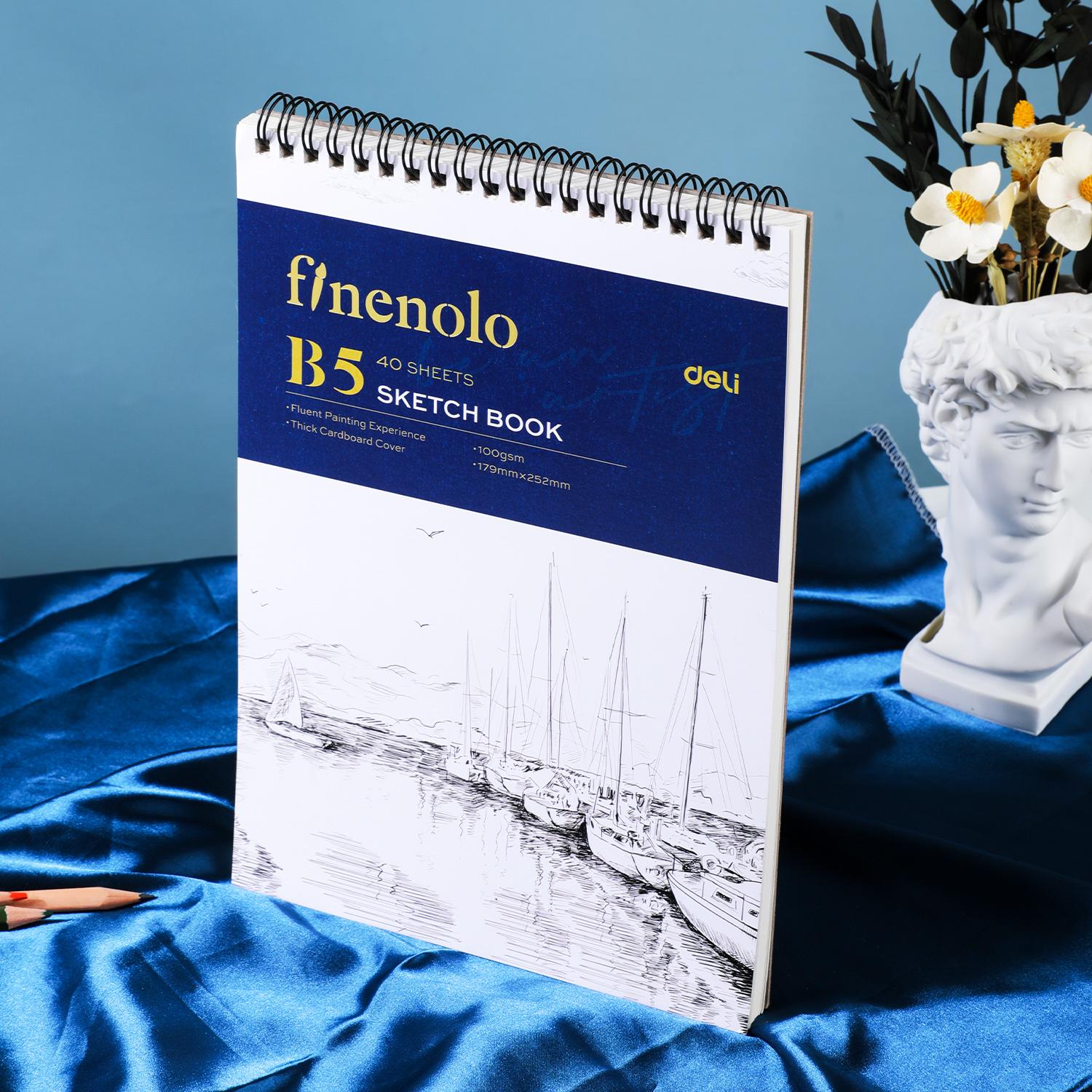 DELI Blok za crtanje Sketch book EN025, B5, 40 listova, 100 g