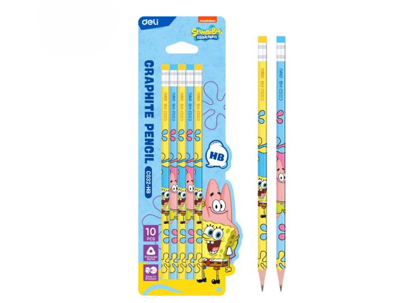 Deli Set grafitnih olovaka Sunđer Bob EC032-HB, 10 komada