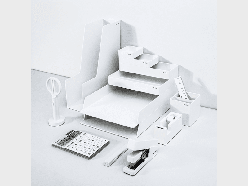 Deli Set kancelarijskog pribora Lux NS003, Beli