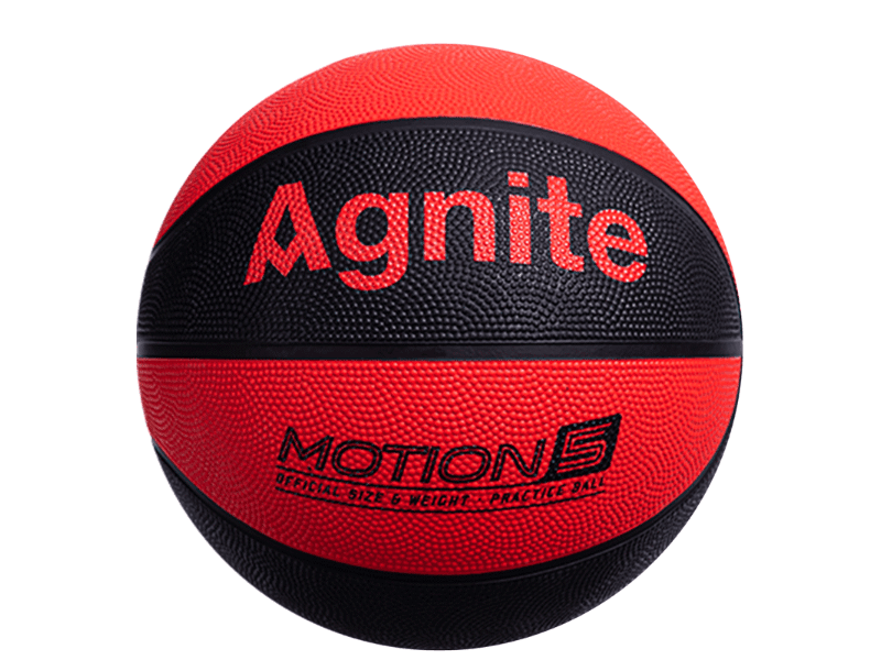 AGNITE Lopta za košarku F1121, Crveno - crna