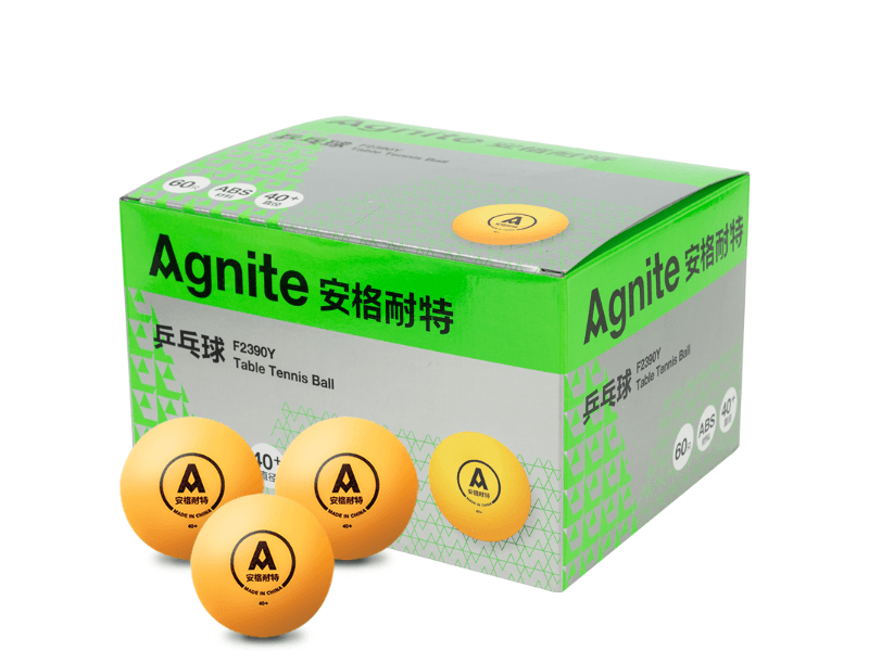 AGNITE Set loptica za stoni tenis F2390W, 60 komada, Narandžaste